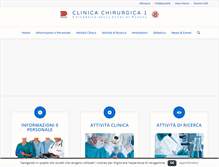 Tablet Screenshot of clinicachirurgica.it
